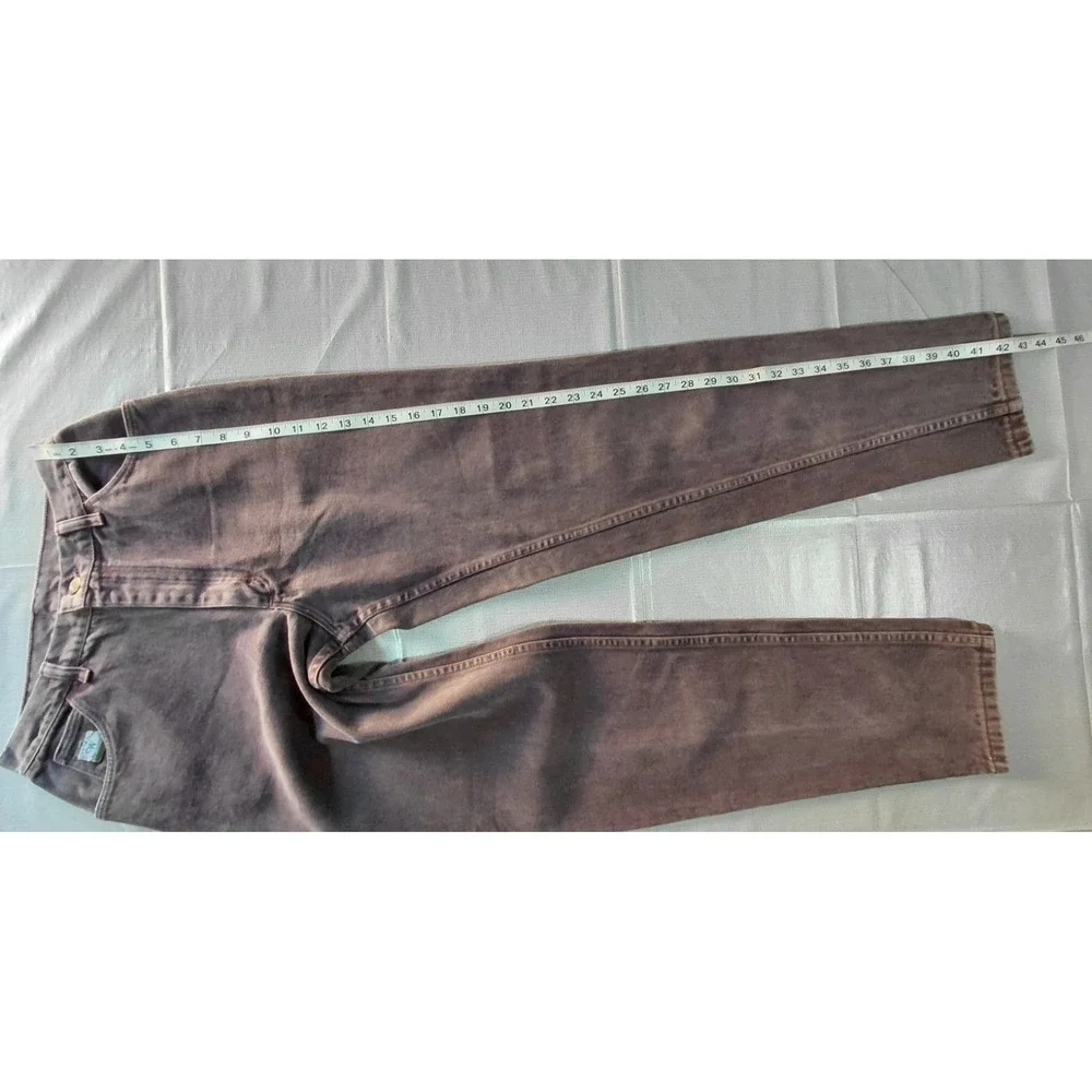 Vtg Wrangler for Women High Rise Tapered Leg Jeans 12x34‎ Purple Denim
